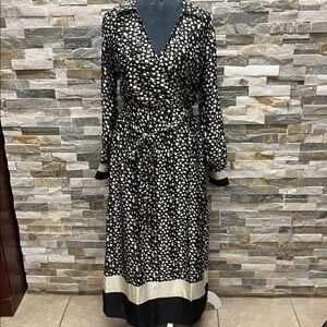 NEW Luxology Black and White Patterned Dress